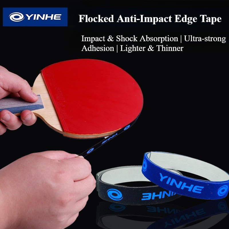 Table Tennis Bat - Yinhe 自己粘着テープ卓球ラケットエッジガードスポンジ/植毛エッジ衝突防止ピンポンバットサイドプロテクターストリップ