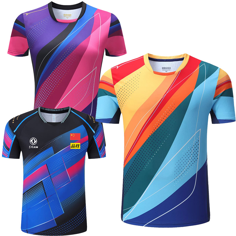 Table Tennis Championships - 2023 チャンピオンシップ中国チーム卓球シャツショーツ男性女性子供ピンポン tシャツ卓球服サッカージャージ