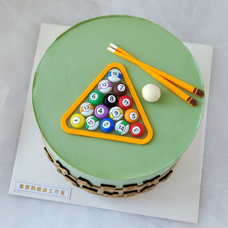 Table Tennis Games - ビリヤードケーキの誕生日の装飾,父の日おめでとう,ビールのお父さん,卓球の装飾品,男性のパーティー