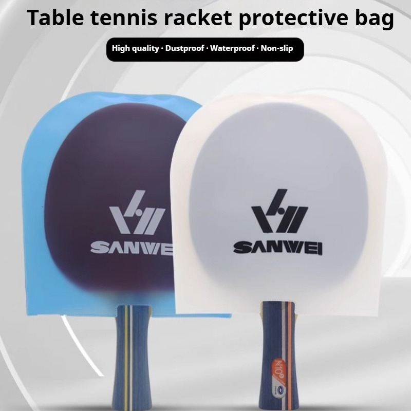 Table Tennis Bat - 2 個卓球ラケットカバー再利用可能な防塵両面卓球バット保護フィルムカバーメンテナンスバッグアクセサリー