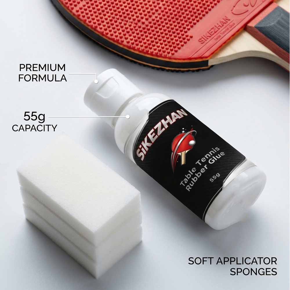55G 卓球ラバー接着剤ピンポンパドル接着剤 ラケット組み立 - Table Tennis Bat のレビューと価格