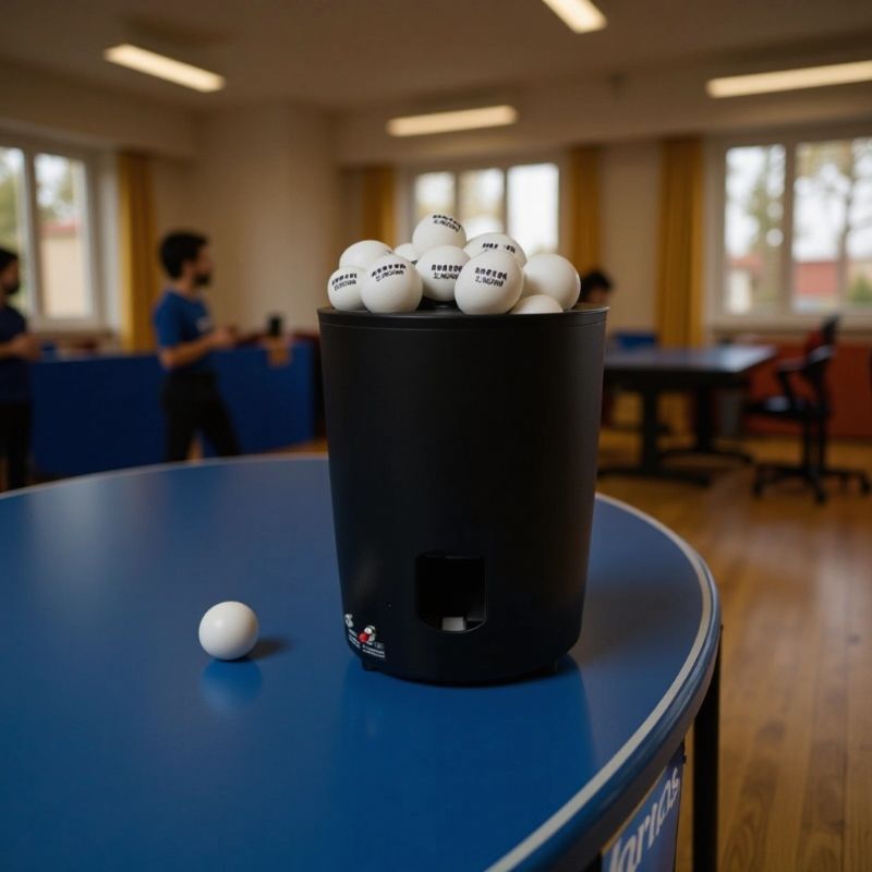自動卓球サーブマシン大容量ピンポンサーブマシン耐久性のあるボ - Table Tennis Gun のレビューと価格