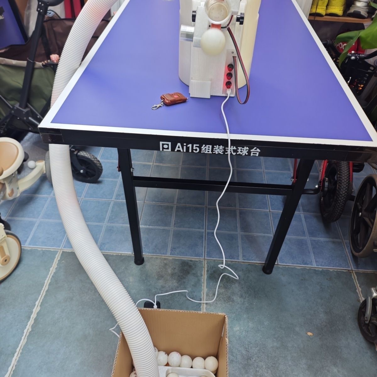 自動卓球ローディングマシン大容量ピンポンマシンポータブルボー - Table Tennis Gun のレビューと価格