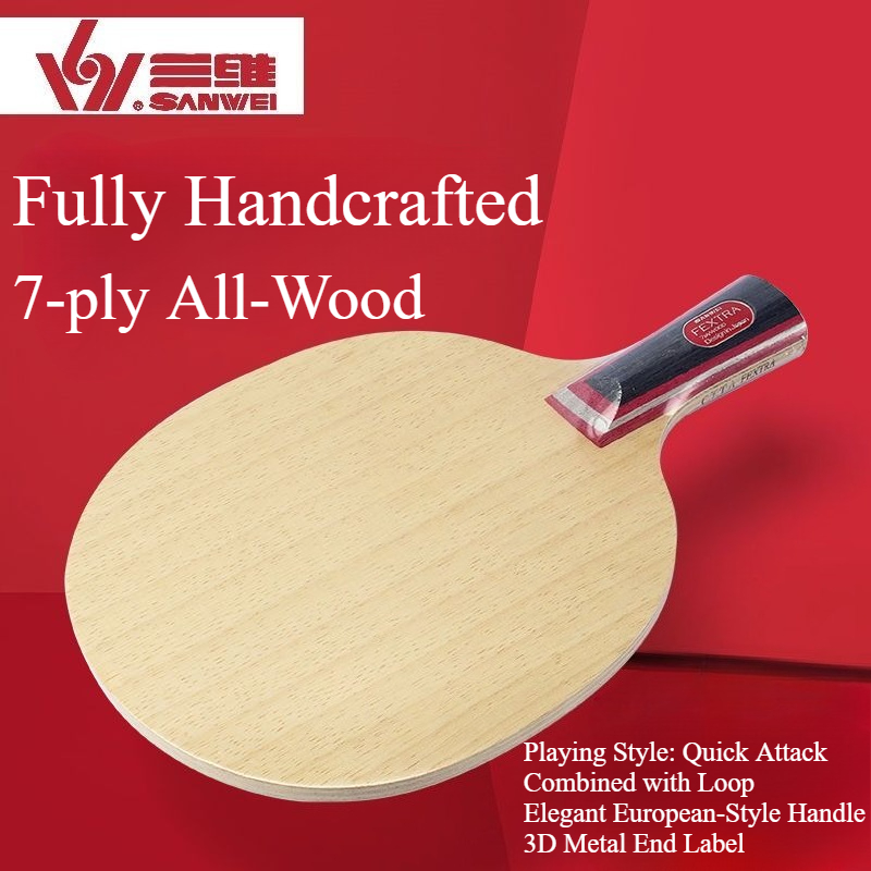 新しいSANWEI FEXTRA 7卓球ブレード7枚合板リム - Table Tennis Bat のレビューと価格