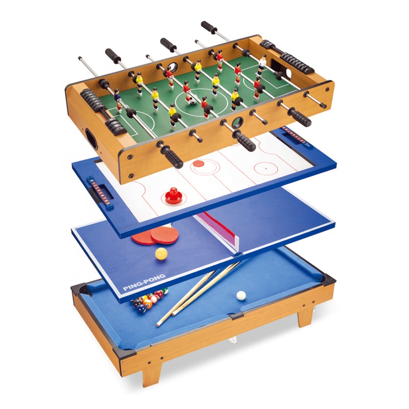 4 in 1ミニゲームテーブル、プール、ビリヤード、エアホッ - Table Tennis Games のレビューと価格