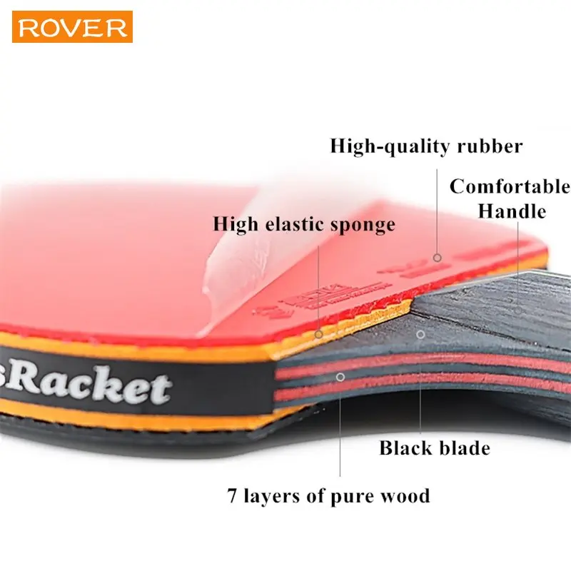卓球ラケットセット,5つ星,6つ星,2ピース,プロのゴム製ピ - Table Tennis Launcher のレビューと価格