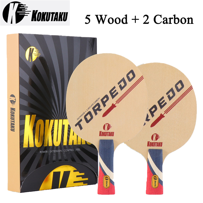 KOKUTAKU TORPEDO 卓球ブレード 5 ウッド  - Table Tennis Bat のレビューと価格