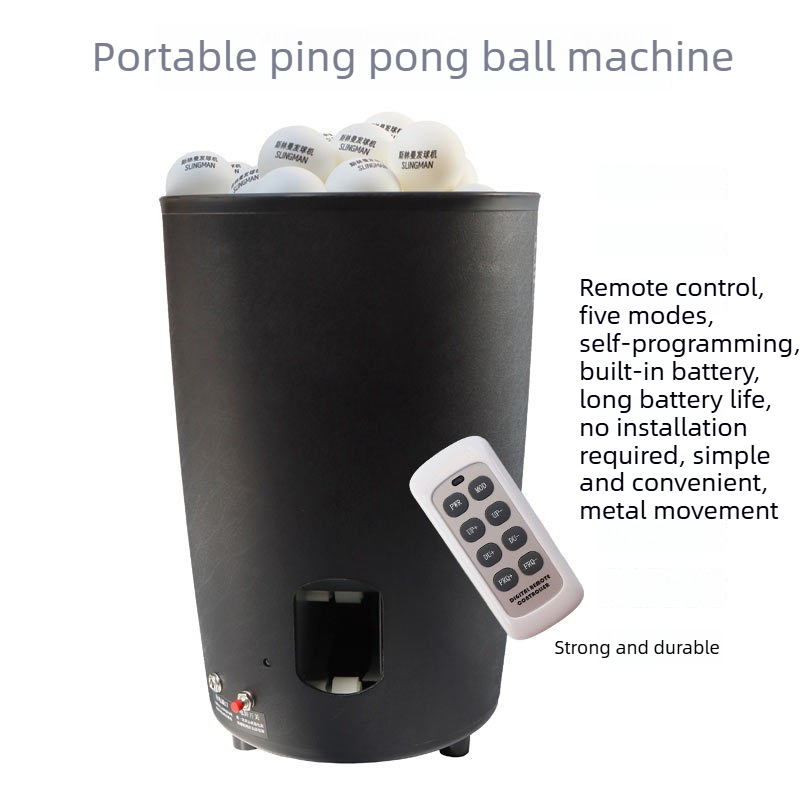 ポータブル卓球ボールマシン 自動充電式ピンポンロボットランチ - Table Tennis Gun のレビューと価格