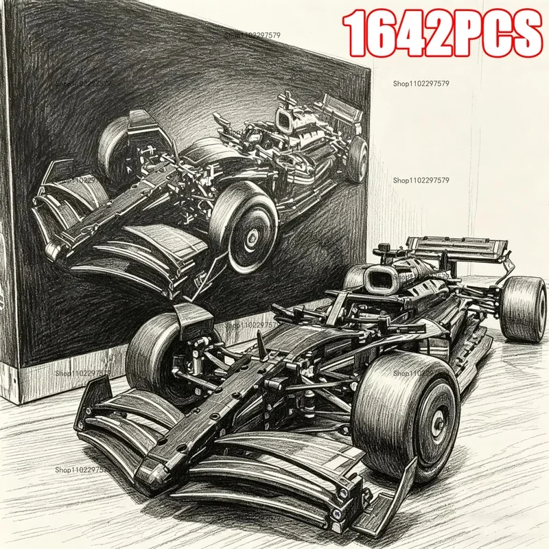 テクニカル1642ピース 1:8スケール W14レーシングカ - Victor Racket Jetspeed のレビューと価格