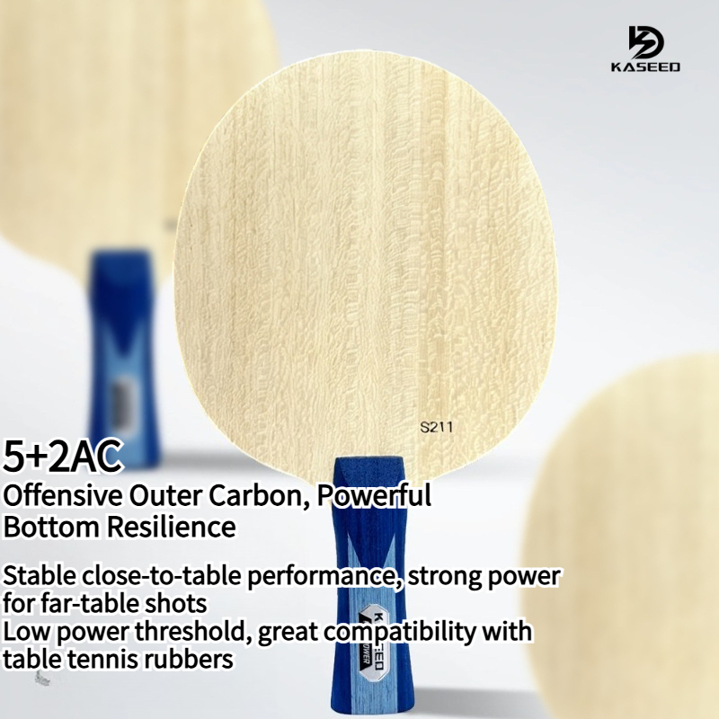 KASEED S211 キングパワー 7層アウターカーボン卓 - Table Tennis Launcher のレビューと価格